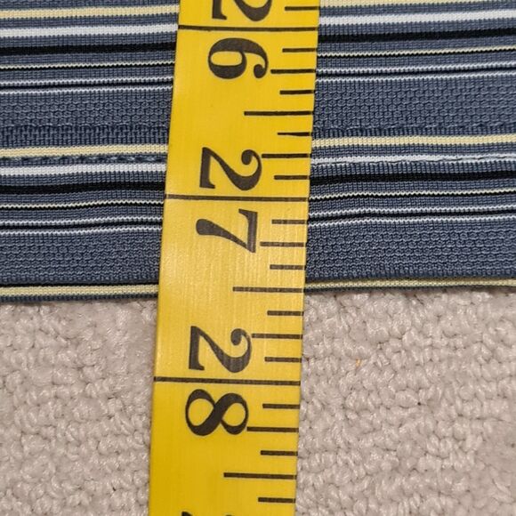 Bolle Golf Polo Shirt Mens MEDIUM Stripe Casual Activewear Athleisure Preppy - Picture 7 of 7